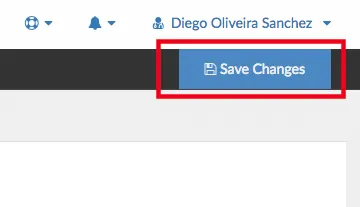 save changes button